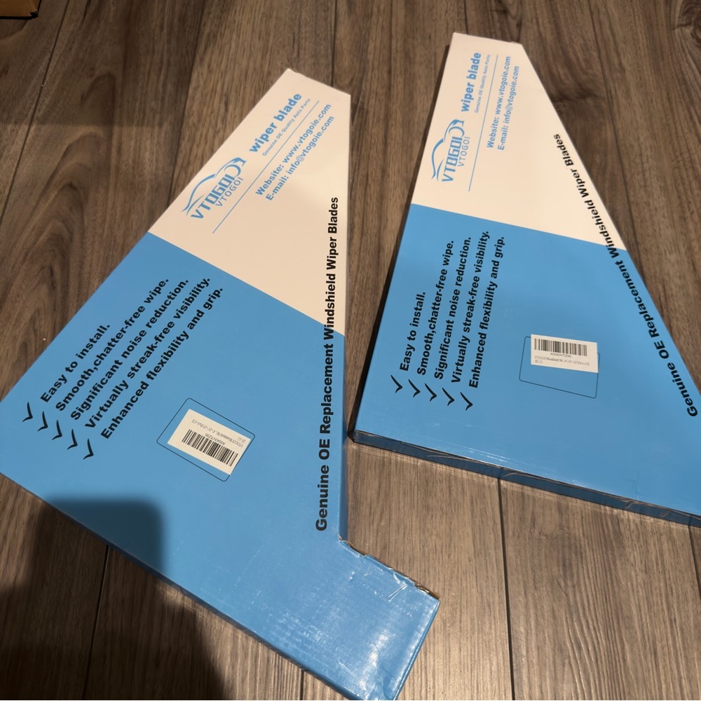VTOGOI Windshield Wiper Blades. 6 pack of wiper blades.
